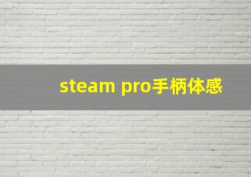 steam pro手柄体感